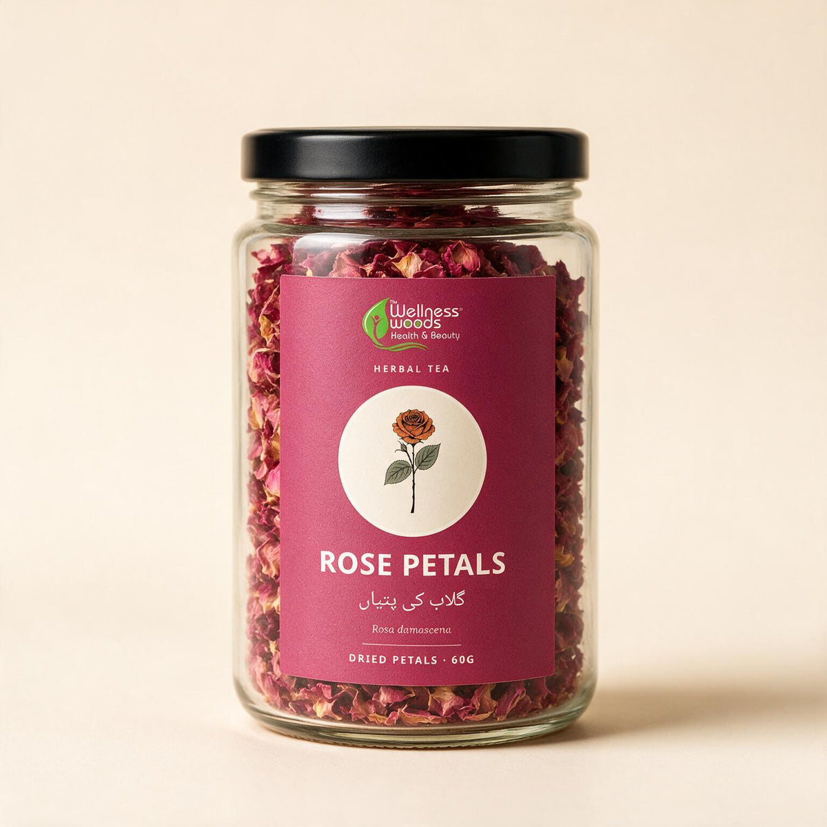Rose Petals — Dried Petals (60g)